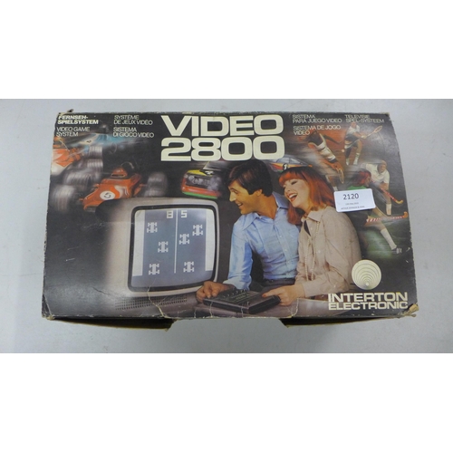 2120 - Boxed video 2800  vintage video game console system