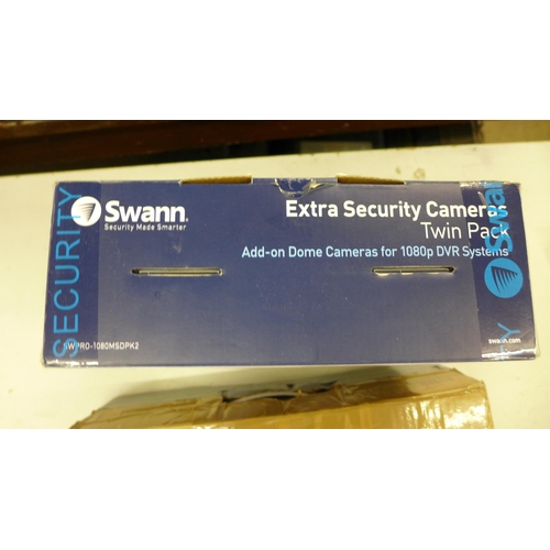 2125 - Swann twin camera pack and DVR ( security sealed)