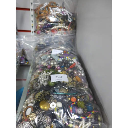 2131 - 2 bags of costume jewelry