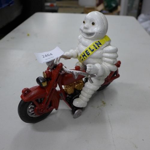 2464 - Michelin man on motorcycle figure * this lot is subject to VAT