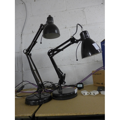 2147 - Angelpoise style lamps x2