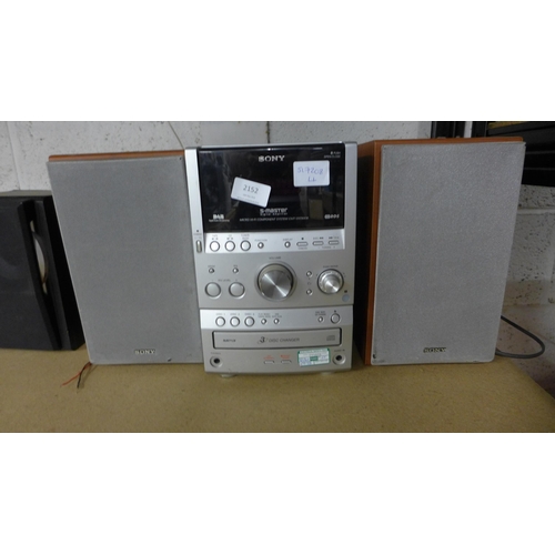 2152 - Sony midi hi-fi (CMT SPZ90DB)