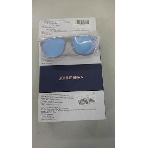 2111 - 4 x Pairs John Pepa designer sunglasses (Unused)