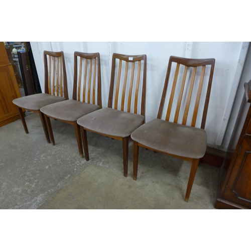 128 - A set of four G-Plan Fresco teak dining chairs