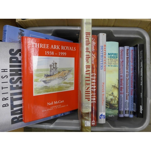 1147 - Four boxes of books on ships **PLEASE NOTE THIS LOT IS NOT ELIGIBLE FOR POSTING AND PACKING**