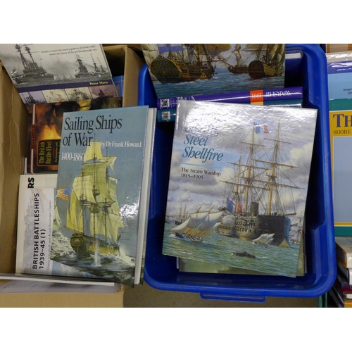 1147 - Four boxes of books on ships **PLEASE NOTE THIS LOT IS NOT ELIGIBLE FOR POSTING AND PACKING**