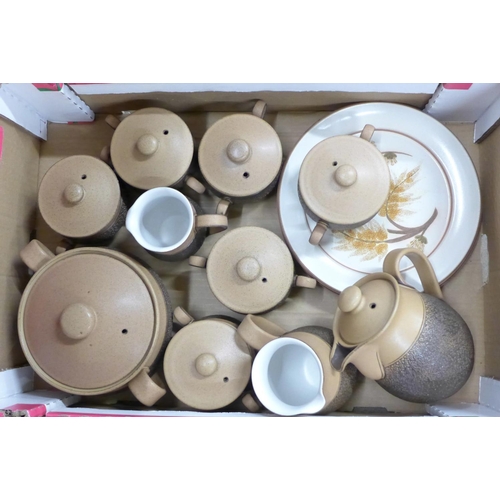 1182 - Two boxes of Denby Cotswold tea and dinnerwares **PLEASE NOTE THIS LOT IS NOT ELIGIBLE FOR POSTING A... 