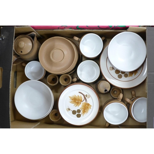 1182 - Two boxes of Denby Cotswold tea and dinnerwares **PLEASE NOTE THIS LOT IS NOT ELIGIBLE FOR POSTING A... 