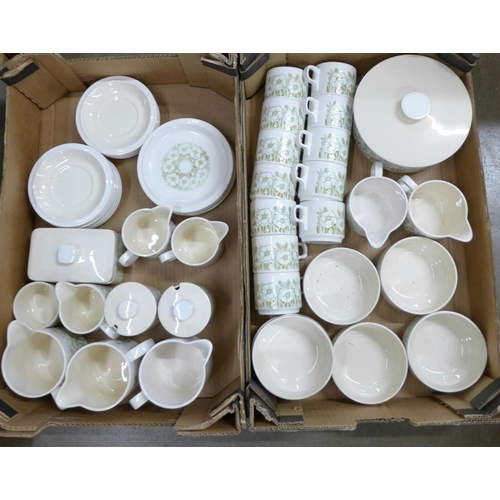 1183 - A collection of Hornsea Fleur pattern china, forty-nine pieces in total **PLEASE NOTE THIS LOT IS NO... 