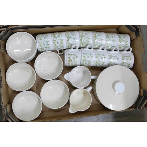 1183 - A collection of Hornsea Fleur pattern china, forty-nine pieces in total **PLEASE NOTE THIS LOT IS NO... 