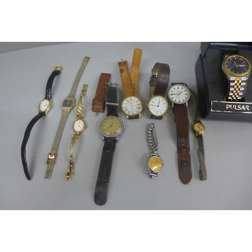 625 - Watches including Pulsar, etc.