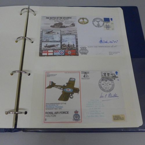 684 - Stamps; an album of commemorative covers signed by combatants in WWII (17), covers including multi-s... 