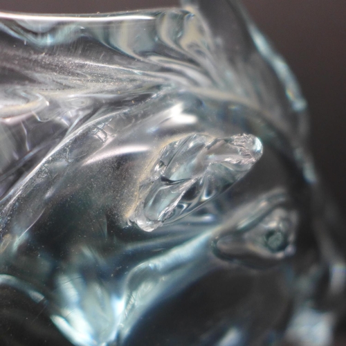 770 - A Horse's head a/f signed by Licio Zanetti - Dichronic glass - changes colour in daylight under fluo... 