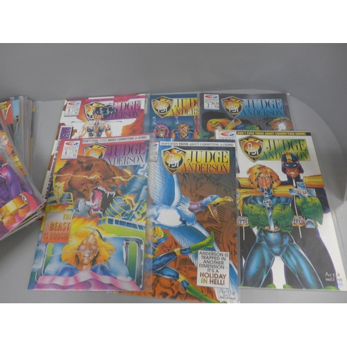 825 - Comics; QC and Fleetway quality comics (29) mainly Judge Anderson