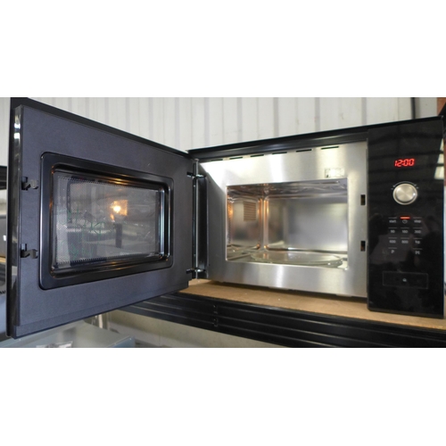 3007 - Bosch Serie 6 Built-in Black 800W Microwave Oven (600x380) (Model: HMT75M664B) *This lot is subject ... 