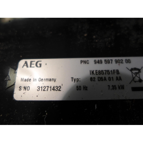 3013 - AEG 6000 Series 5-Zone Black Induction Hob (44x780x520) (Model: IKE85751FB)  *This lot is subject to... 