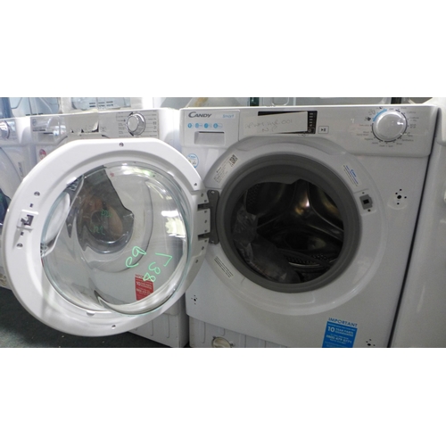 3037 - Candy Integrated Washing Machine (9kg), original RRP £314.17 inc. VAT (H820xW600xD525) (Model: CBW 4... 