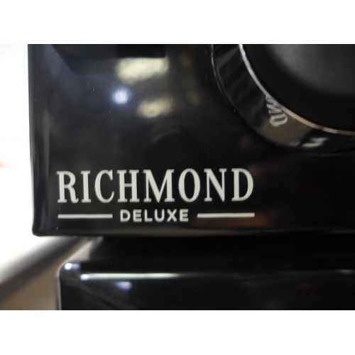 3053 - Stoves Richmond Deluxe Black 100cm Dual Fuel Range Cooker, original RRP £1832.50 inc. VAT (Model: ST... 