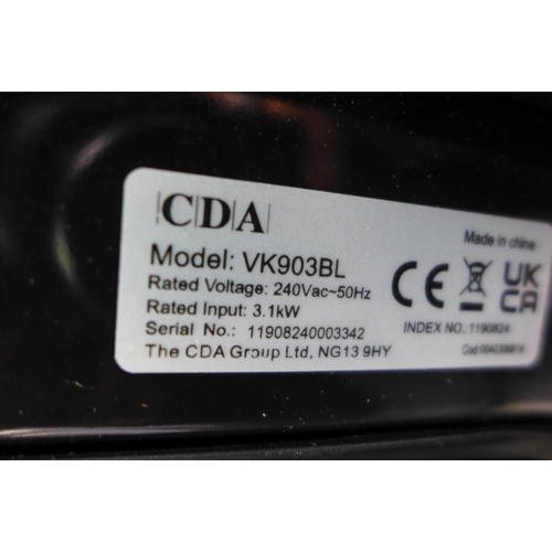 3065 - CDA Black Compact Combi Microwave with Grill and Fan Oven (445x595x552) (Model: VK903BL) (394-151) *... 