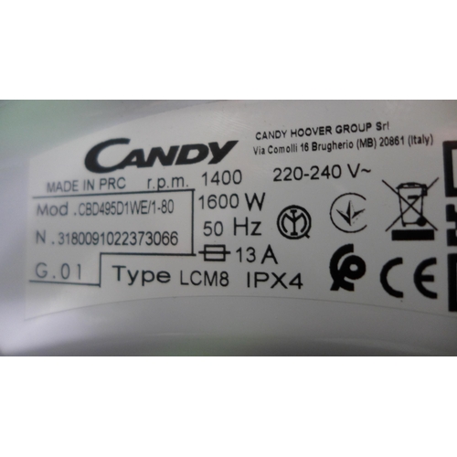 3078F - Candy Integrated Washer Dryer (9+5kg) , original RRP £412.50 inc. VAT (H820xW600xD525) (Model: CBD 4... 