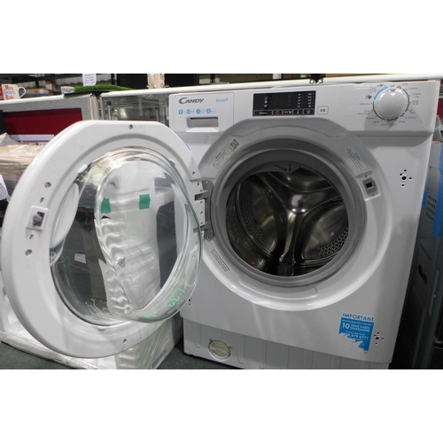 3078K - Candy Integrated Washing Machine (9kg) , original RRP £314.17 inc. VAT - (H820xW600xD525) (Model: CB... 