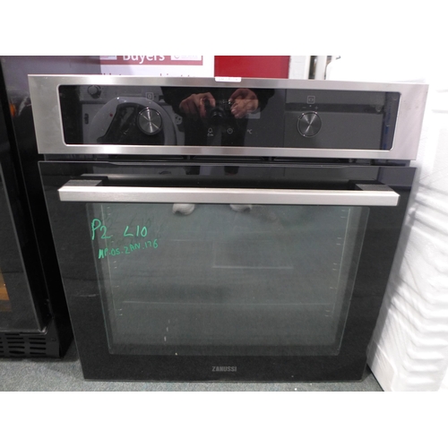 3078M - Zanussi FanCook Single Oven, original RRP £324.17 inc. VAT (H594xW594xD568) (Model: ZOCND7X1) (394-1... 