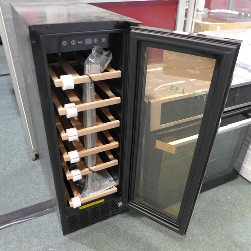 3078N - Viceroy Under Counter Wine Cooler, original RRP £332.50 inc. VAT (H870xW295xD570) (Model: WRWC30BKED... 