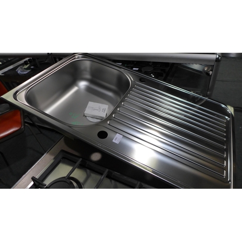 3082 - Blanco Tipo 45 S Stainless Steel Inset Sink with Drainer (860x500) (Model: BL467949) (394-134) * Thi... 