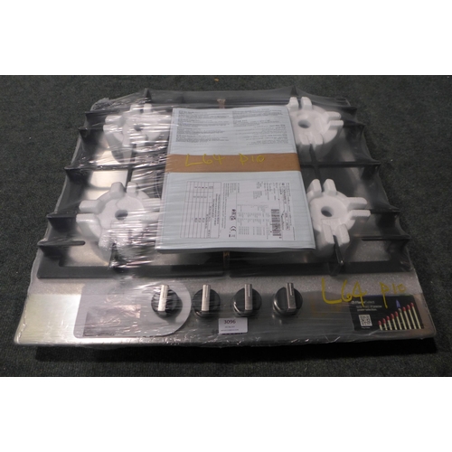 3096 - Bosch Gas 4 Burner Hob With Flameselect, original RRP £237.50 inc. VAT (H45xW582xD520) (Model: PCP6A... 