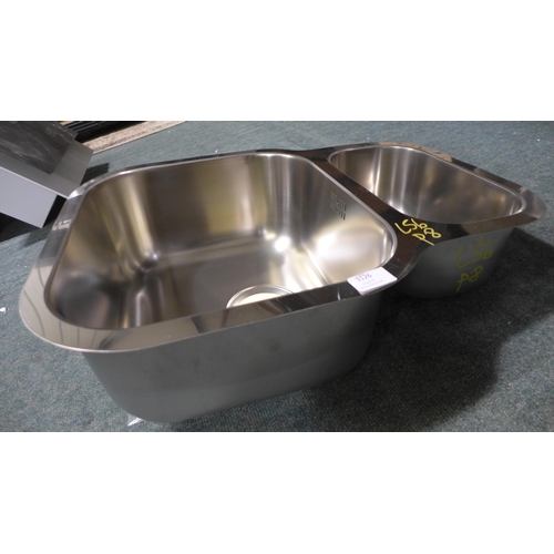 3126 - Blanco Essential 530-U 1.5 Bowl RVS - Undermount - Stainless Steel Sink  * This lot is subject to VA... 