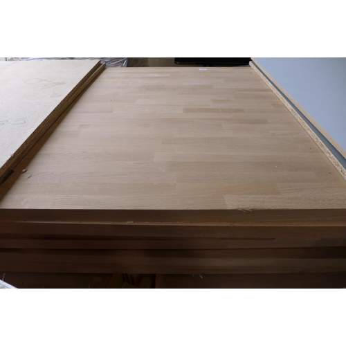 3292 - Pallet Of Approx 14 Solid Oak Worktops  (2400x1000x40) - model no.:- WO.TP.OAK.240.040.U * This lot ... 