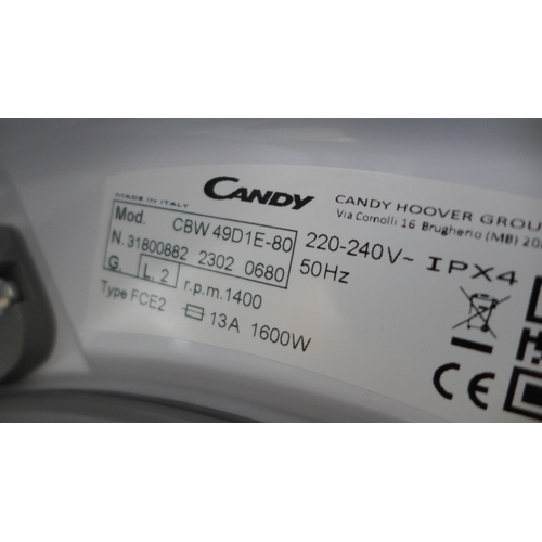 3040 - Candy Integrated Washing Machine (9kg) , original RRP £340.83 inc. VAT (H820xW600xD525) (Model: CBW ... 