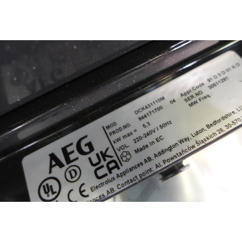 3164 - AEG Built In Double Oven (H888xW594xD548), original RRP £699.17 inc. VAT - model no.:- DCK431110M * ... 