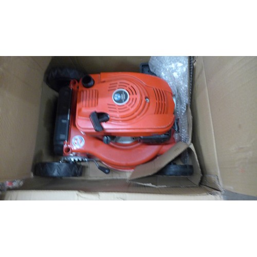 2325 - An Einhell petrol lawnmower (GC-PM 405) - return from a well known retailer (may have parts missing)... 