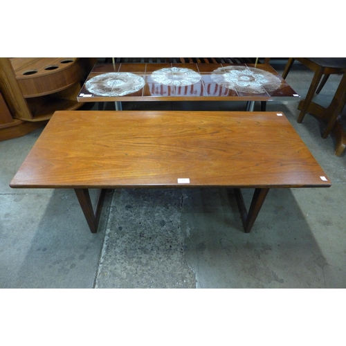 111 - A teak rectangular coffee table