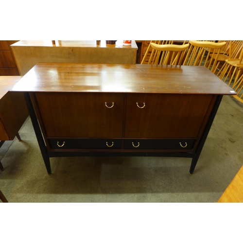 113 - A G-Plan Librenza tola wood and black sideboard