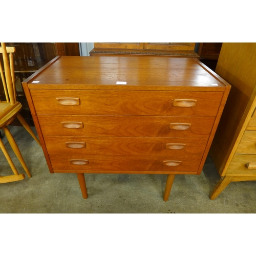 114 - A Danish teak chest of drawers