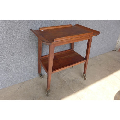 122 - A teak trolley