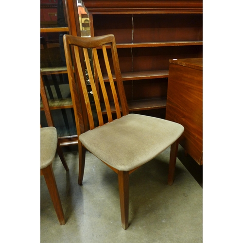 128 - A set of four G-Plan Fresco teak dining chairs