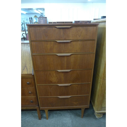 129 - An Austin Suite teak chest of drawers