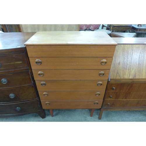 131 - An Avalon teak chest of drawers