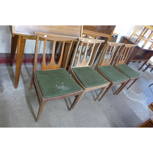 146 - A set of four G-Plan Brasilia teak dining chairs