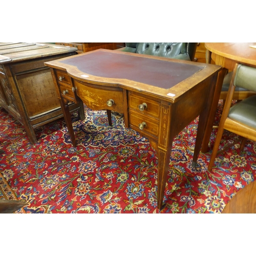 159 - An Edward VII inlaid rosewood lady's writing table