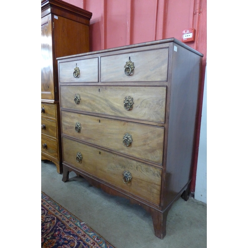 160 - A George III mahogany chest of drawers