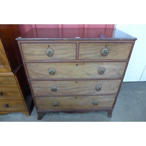 160 - A George III mahogany chest of drawers