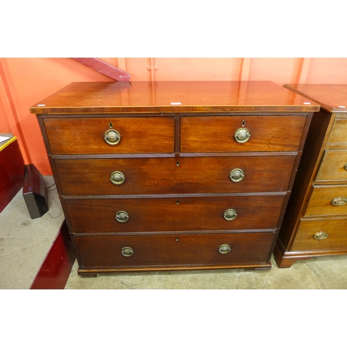 163 - A George III mahogany chest of drawers