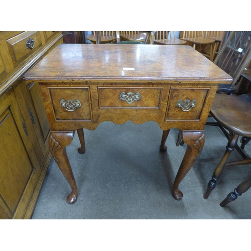 217 - A George I style burr elm lowboy