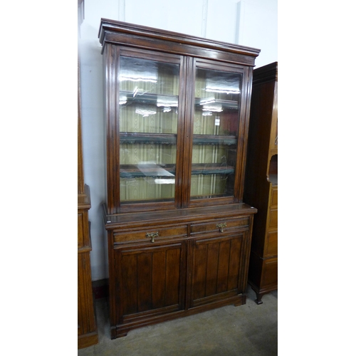 290 - A Victorian ash bookcase