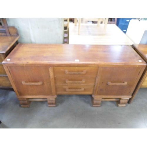 323 - An Art Deco oak sideboard