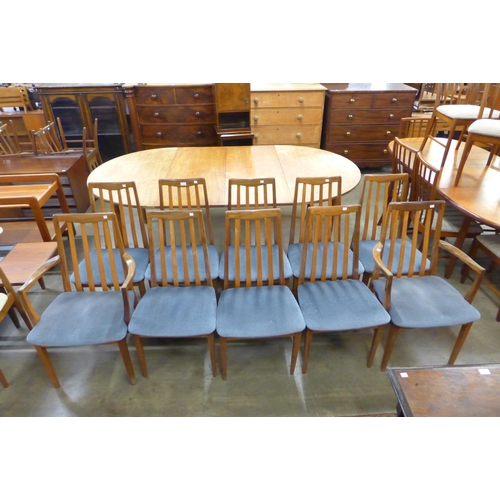 37 - A set of ten G-Plan Fresco teak dining chairs